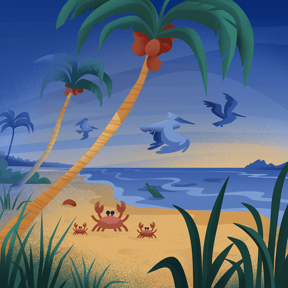 Summer Meadow and Beachside Visualization